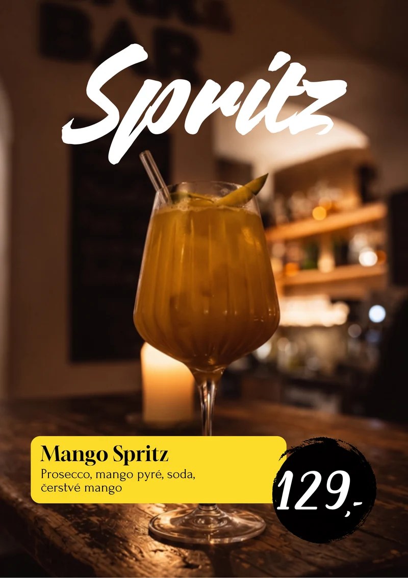 Strana menu se spritzem