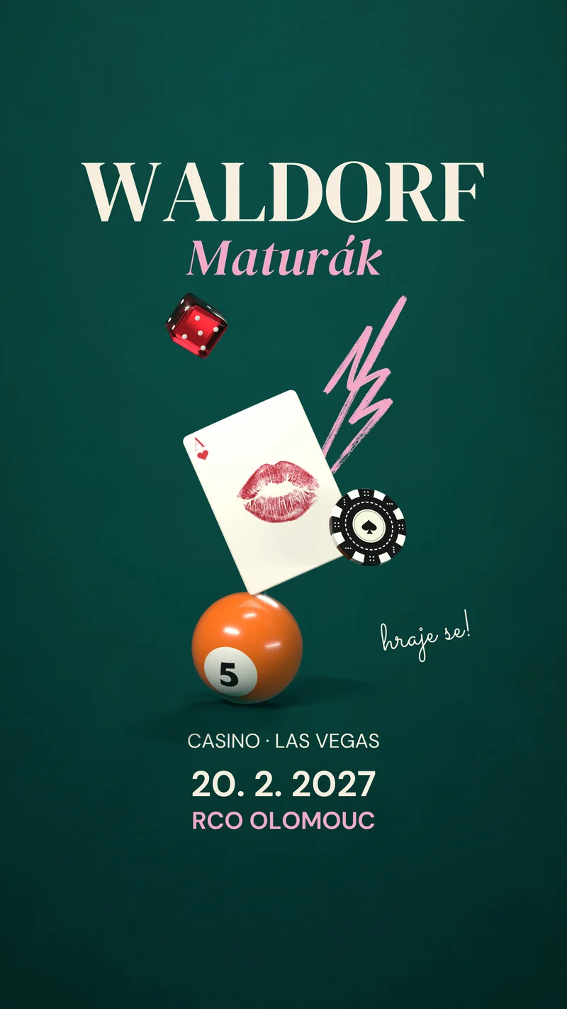 Smaragdová varianta s kostkou a koulí, stories