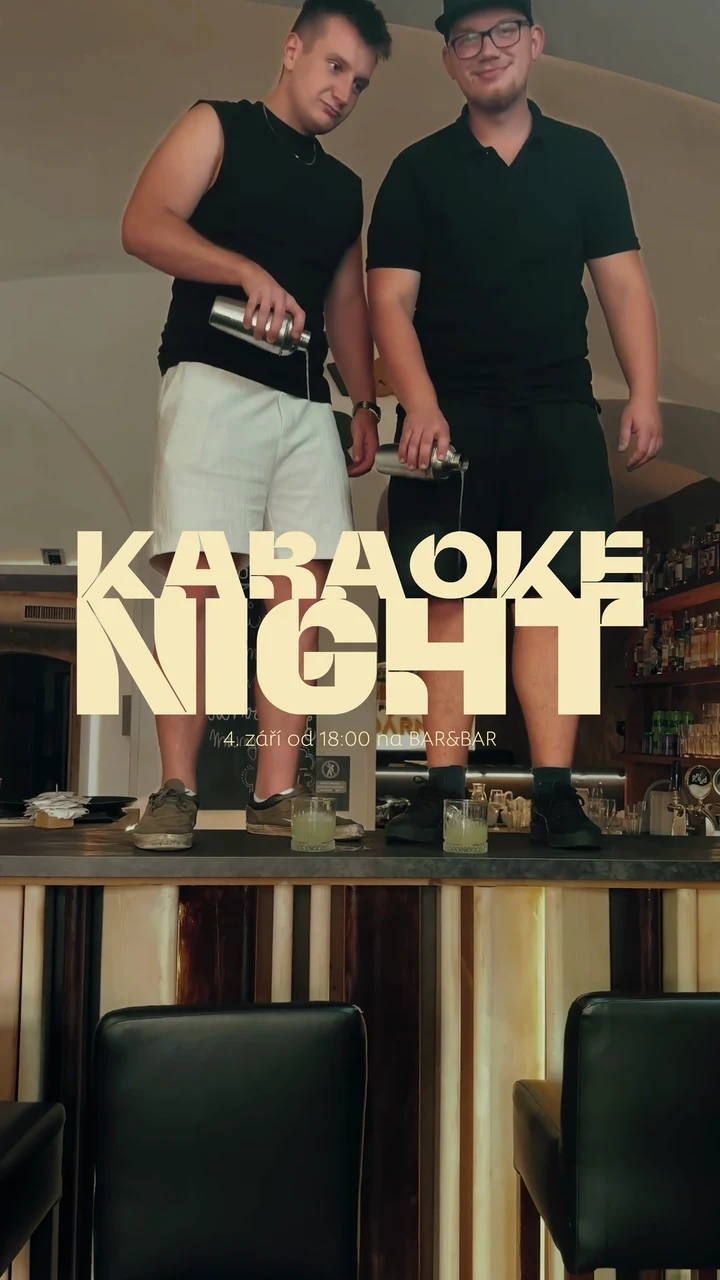 BAR&BAR — Karaoke night, reel pro sociální sítě